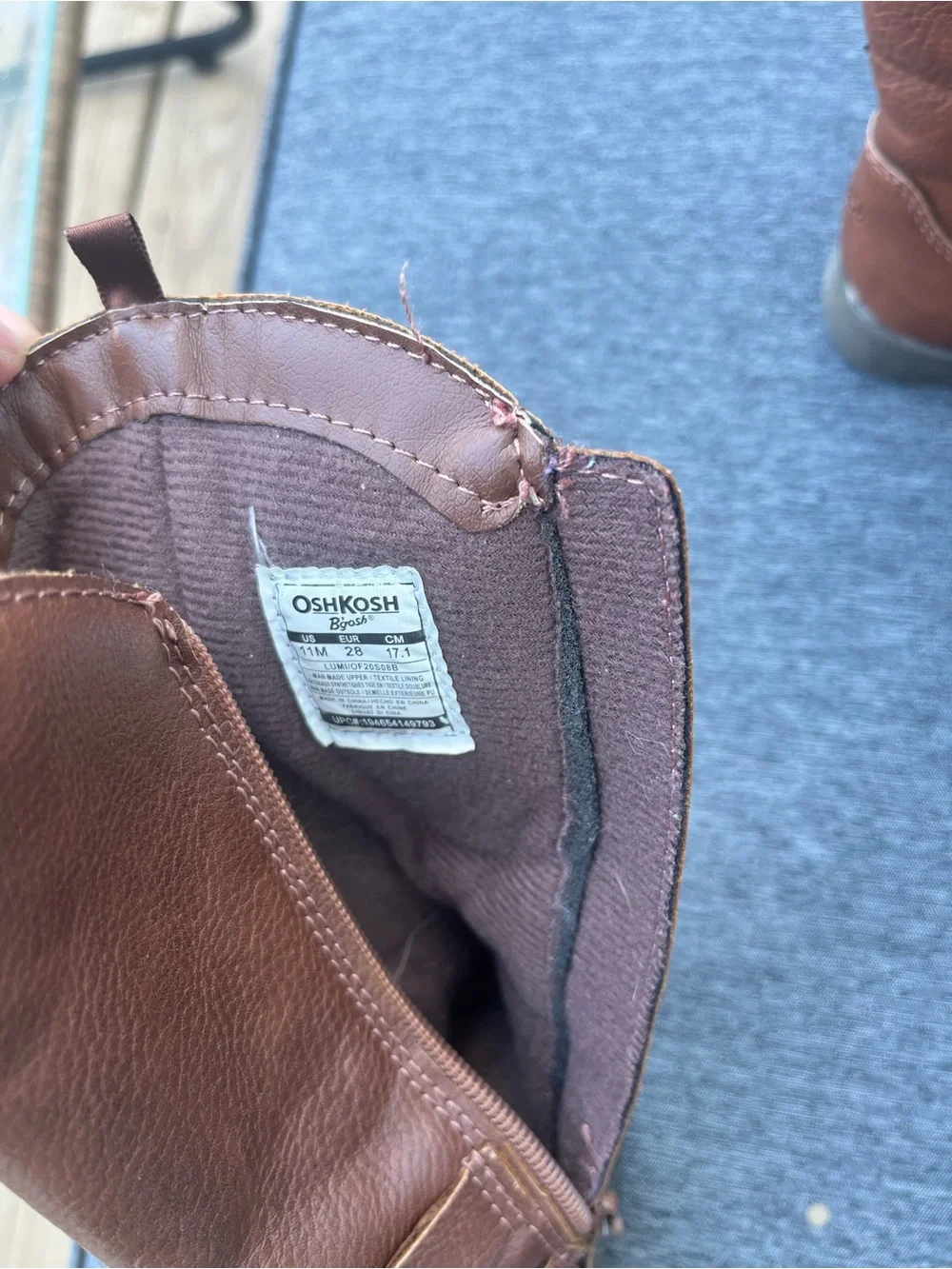 OshKosh B'gosh Kids Brown Tall Leather Boots